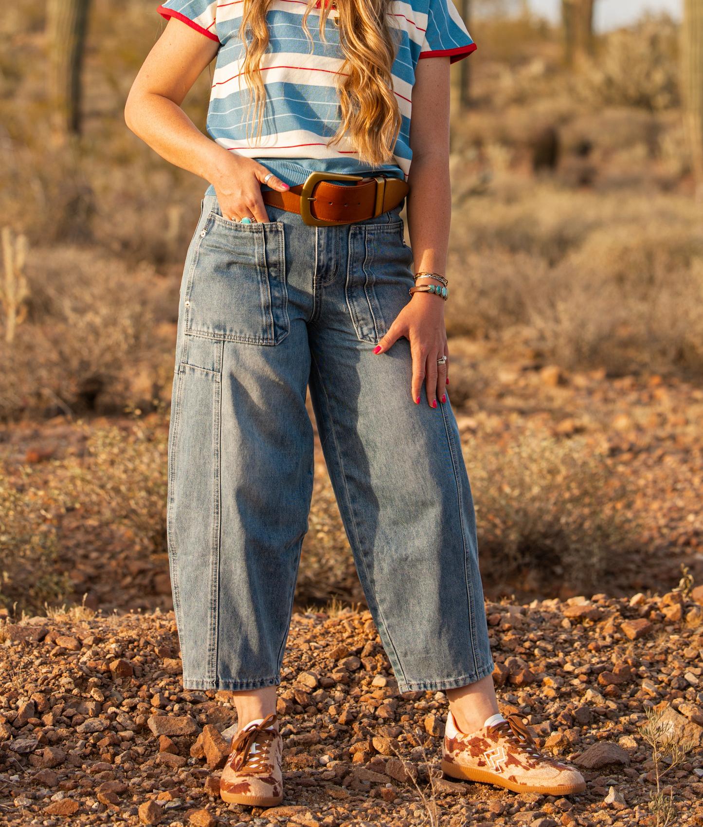 Denim Barrel Jeans