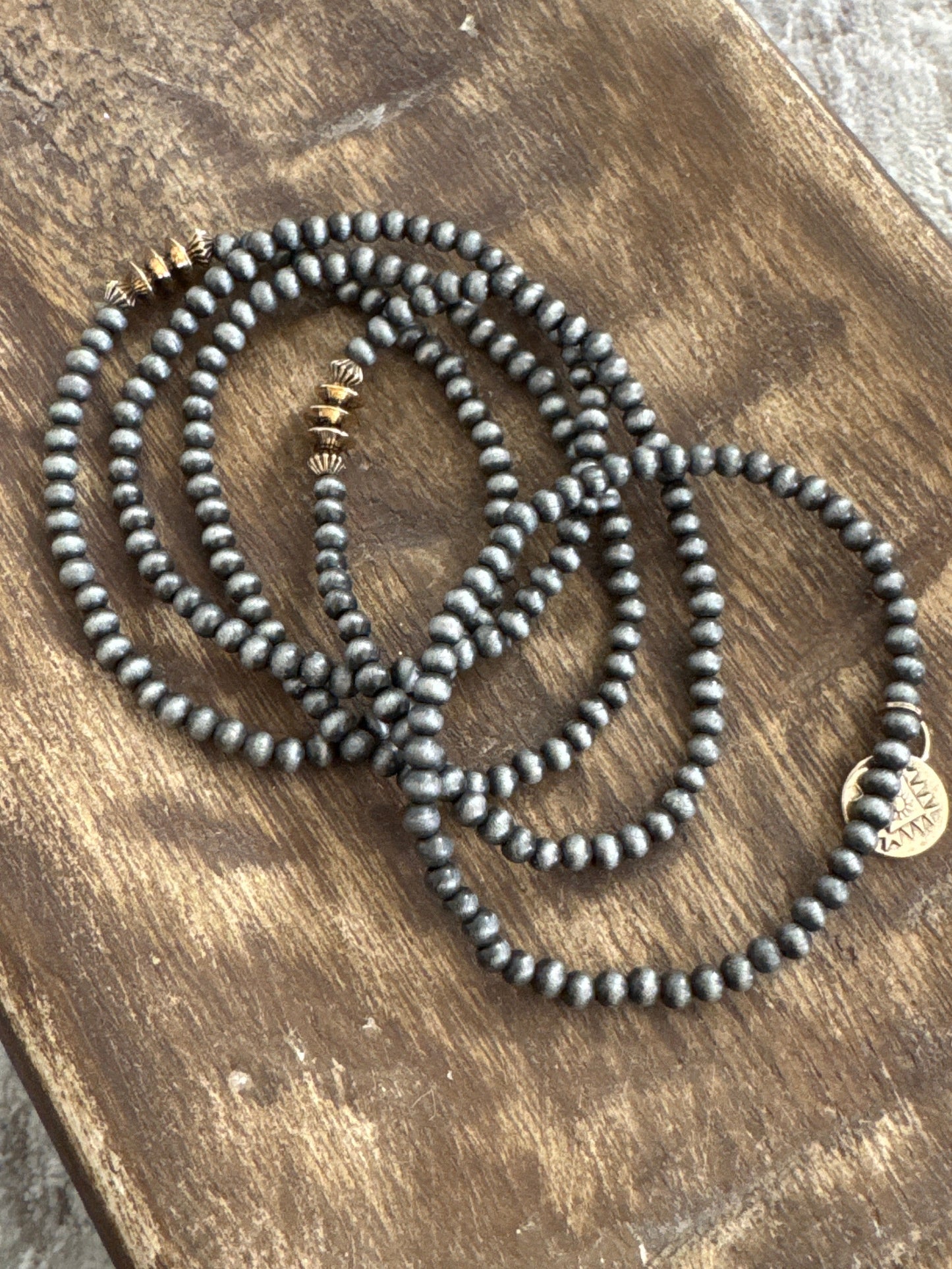 Silver & Gold Bead Bracelet