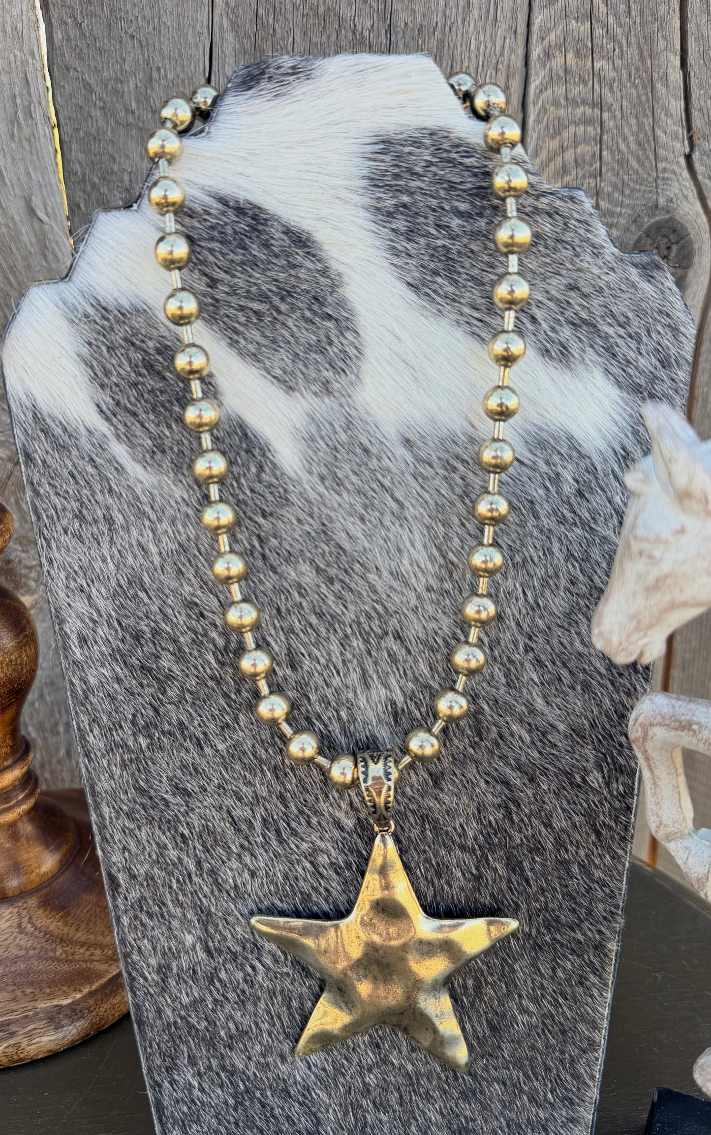 Star on Ball Chain Necklace