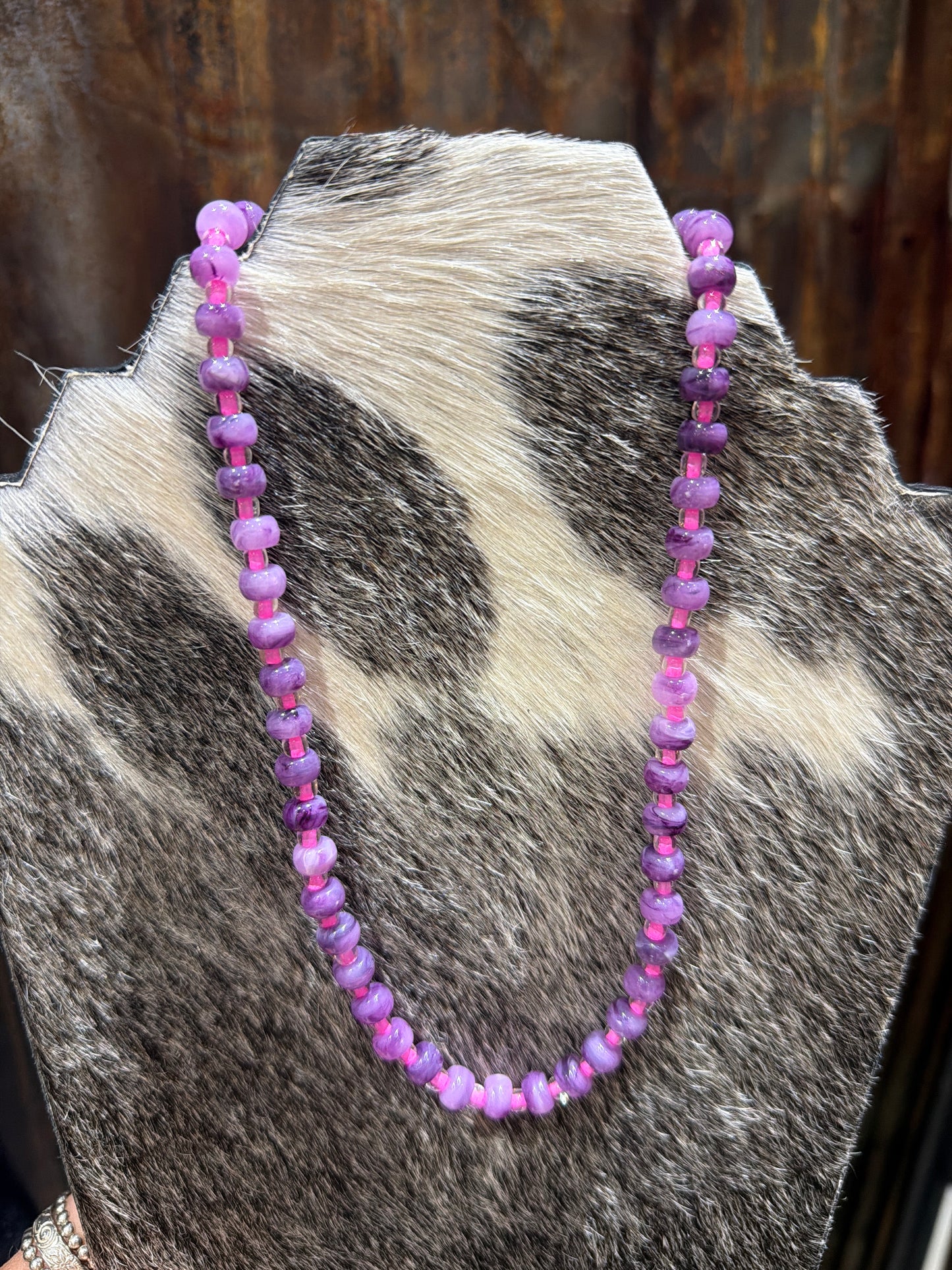 Purple Beaded Necklace