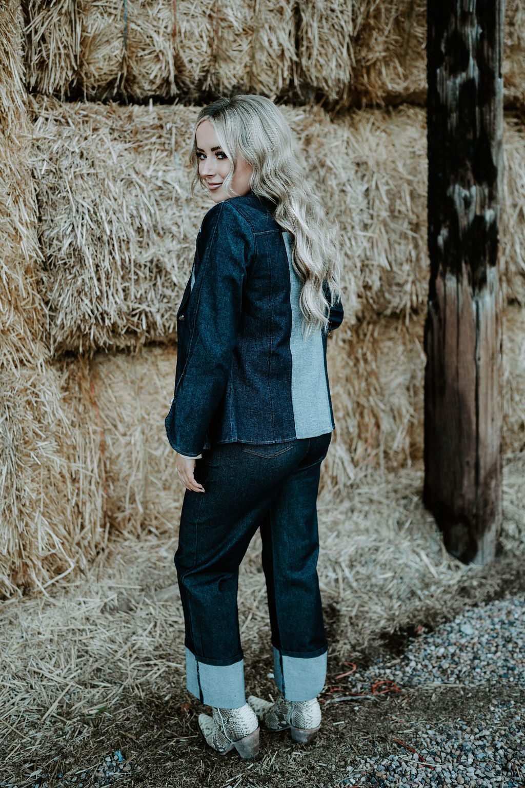 Dark Denim Cuff Jean