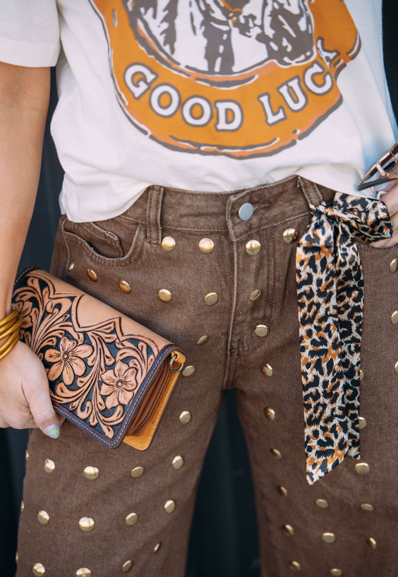 Mustard Tooled Wallet