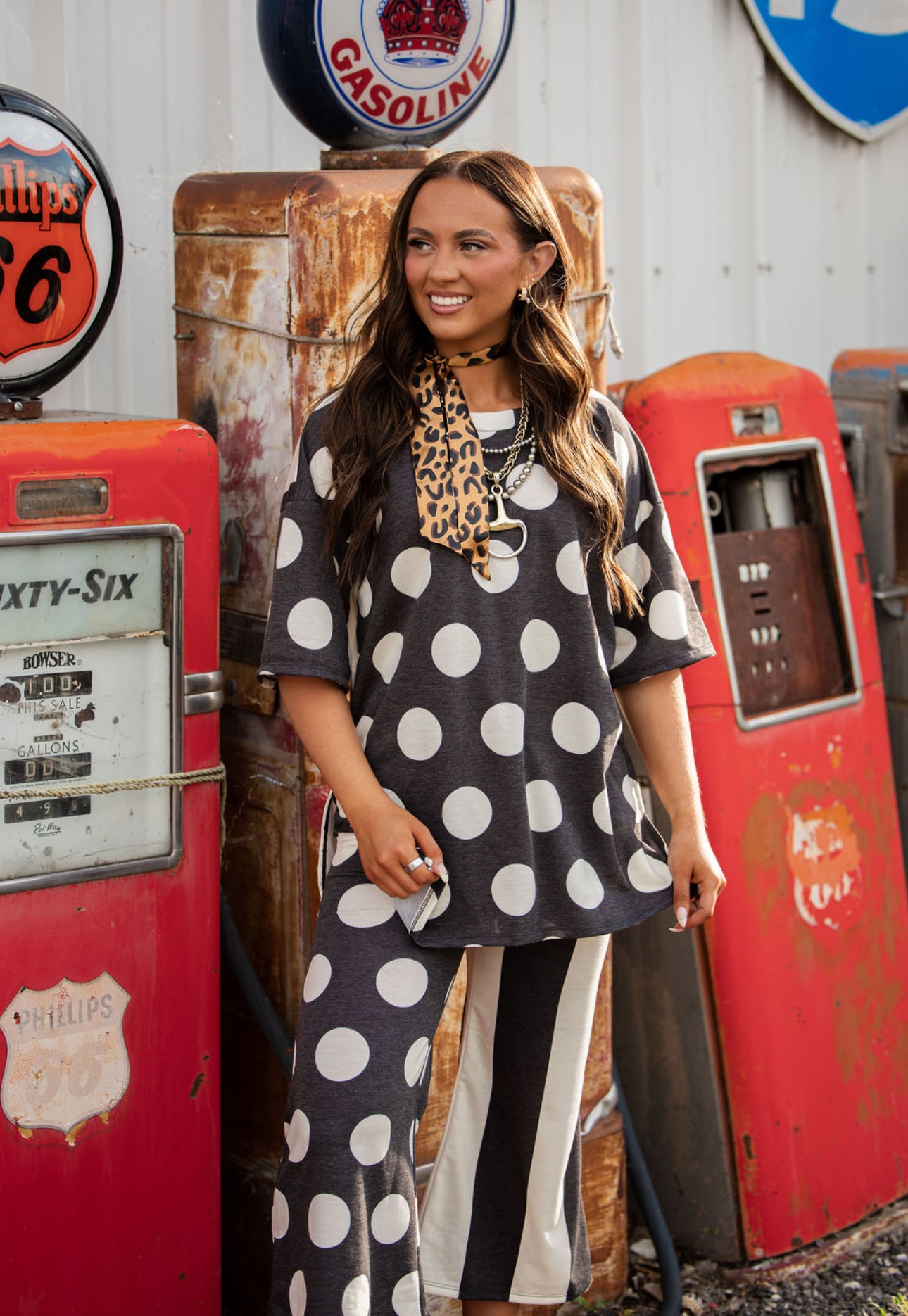 Black + White Polka Dot Set