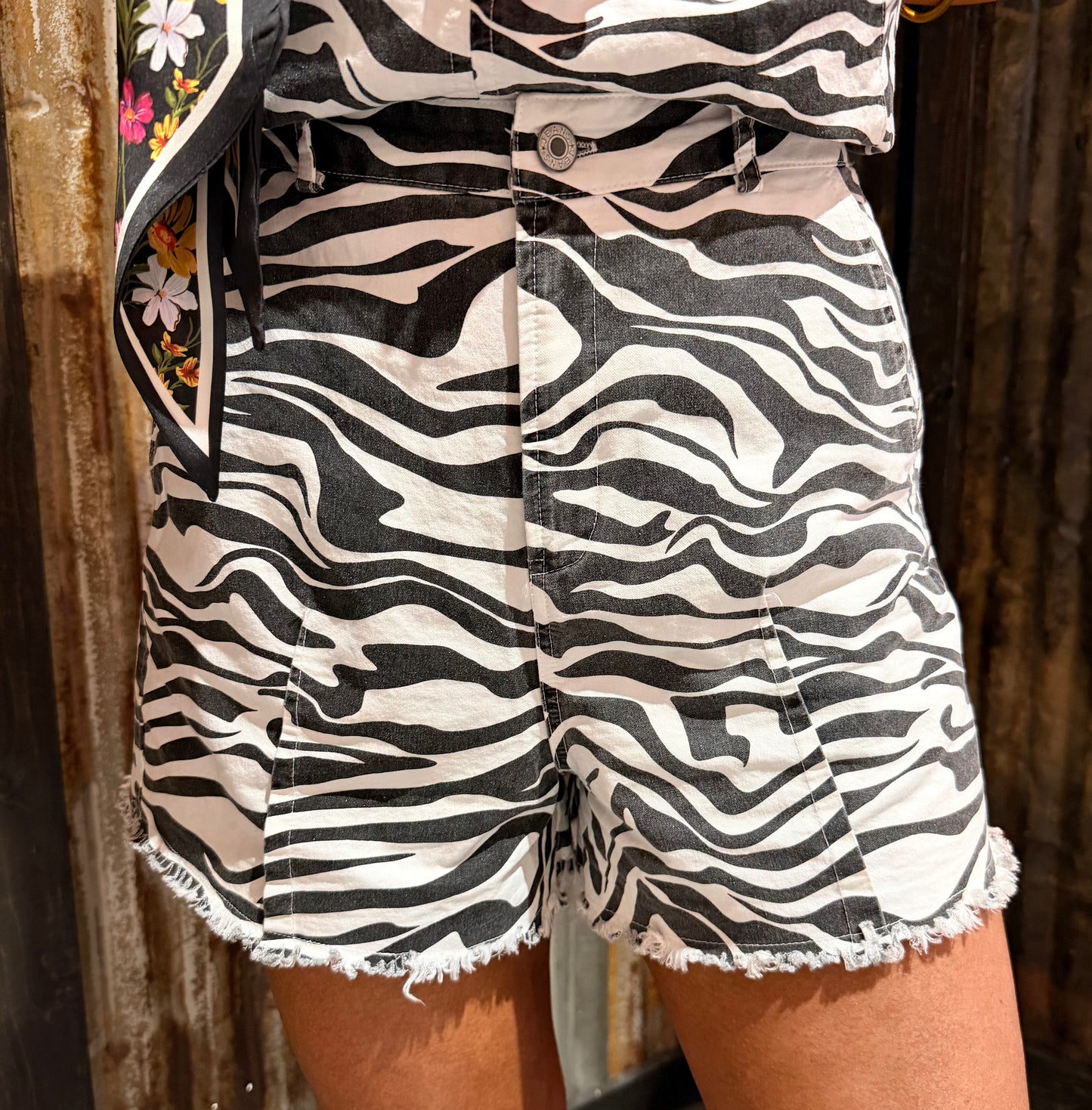 Zebra Denim Bottoms