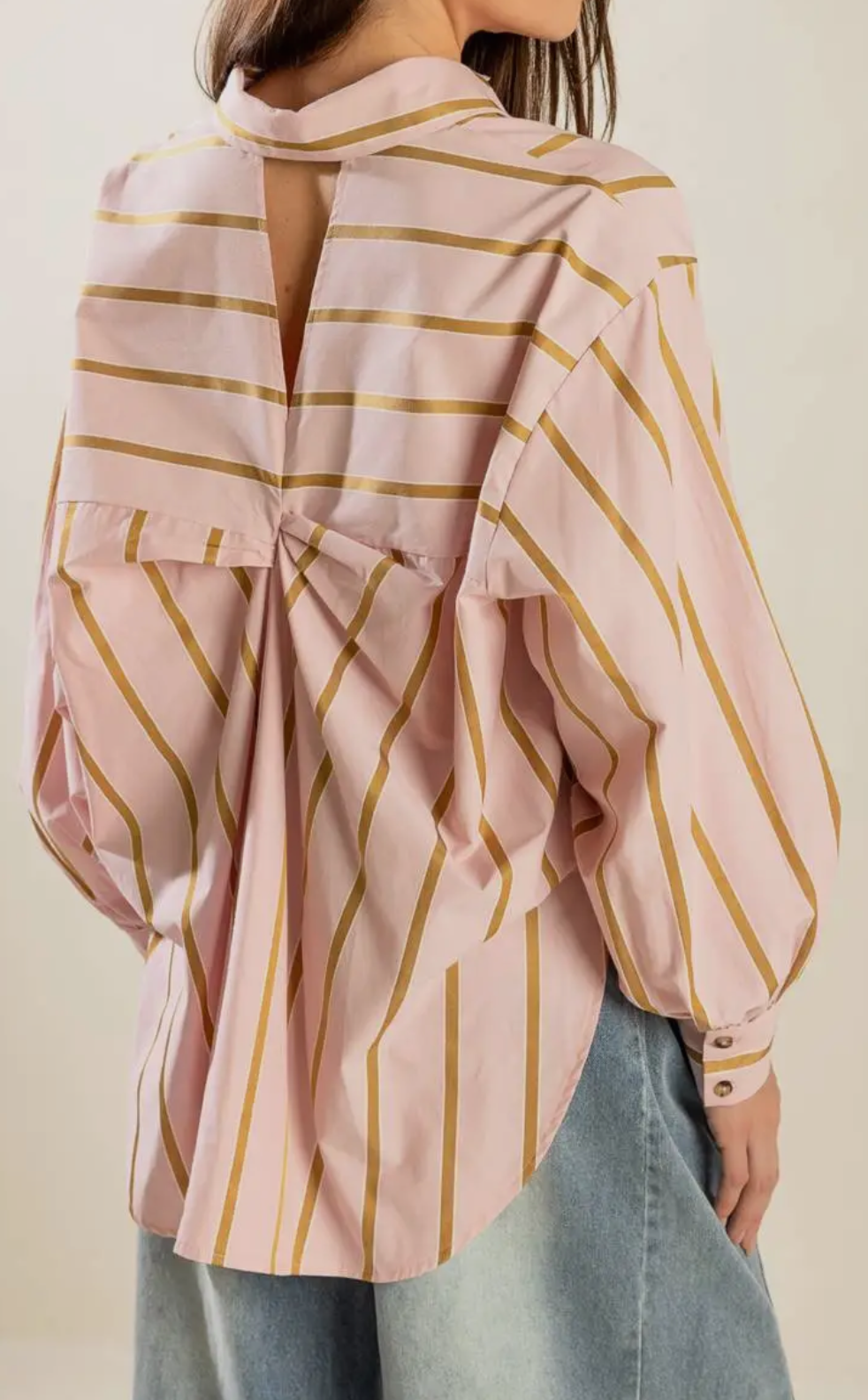Stripe Button Down Top