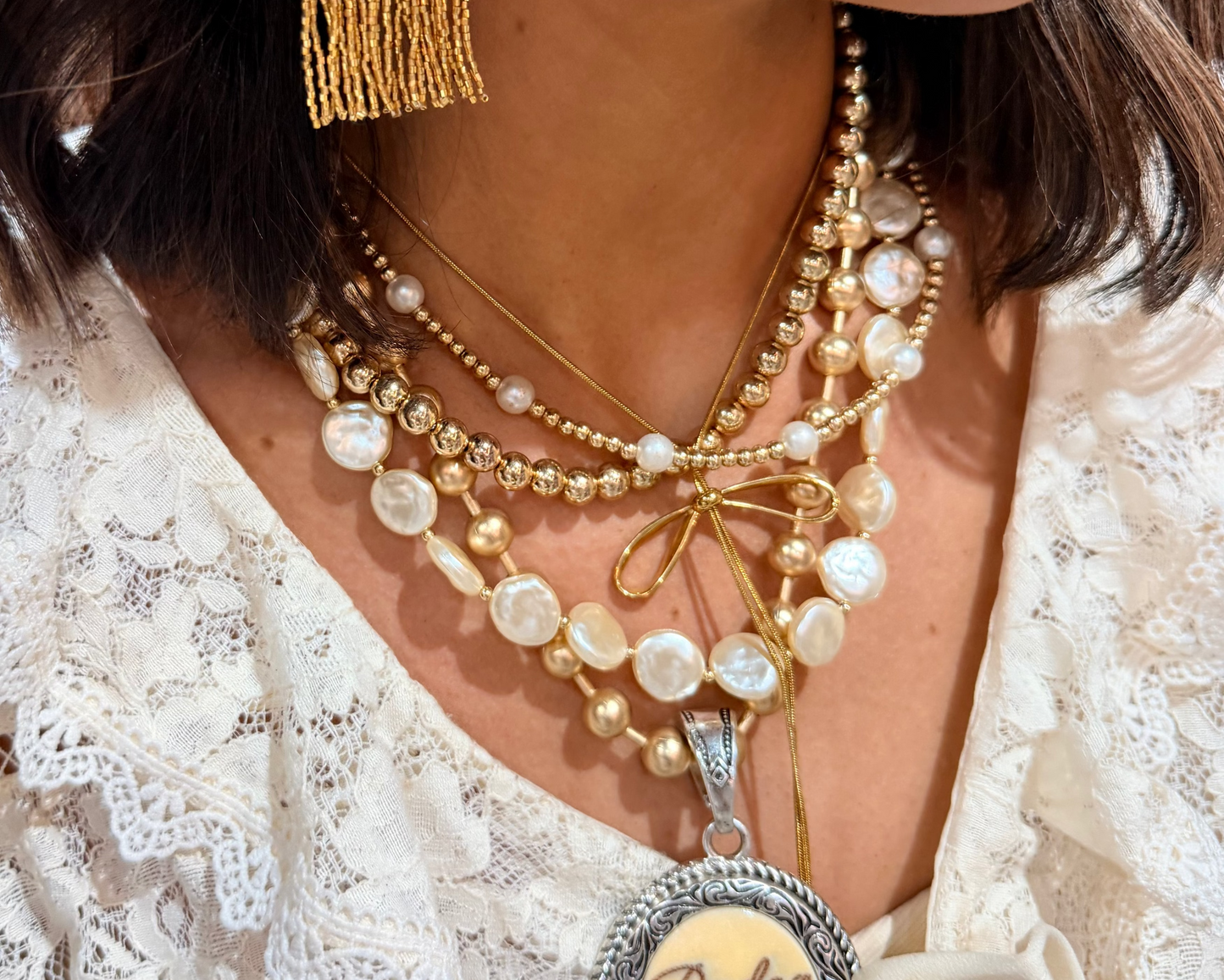 Gold Bubble Necklace