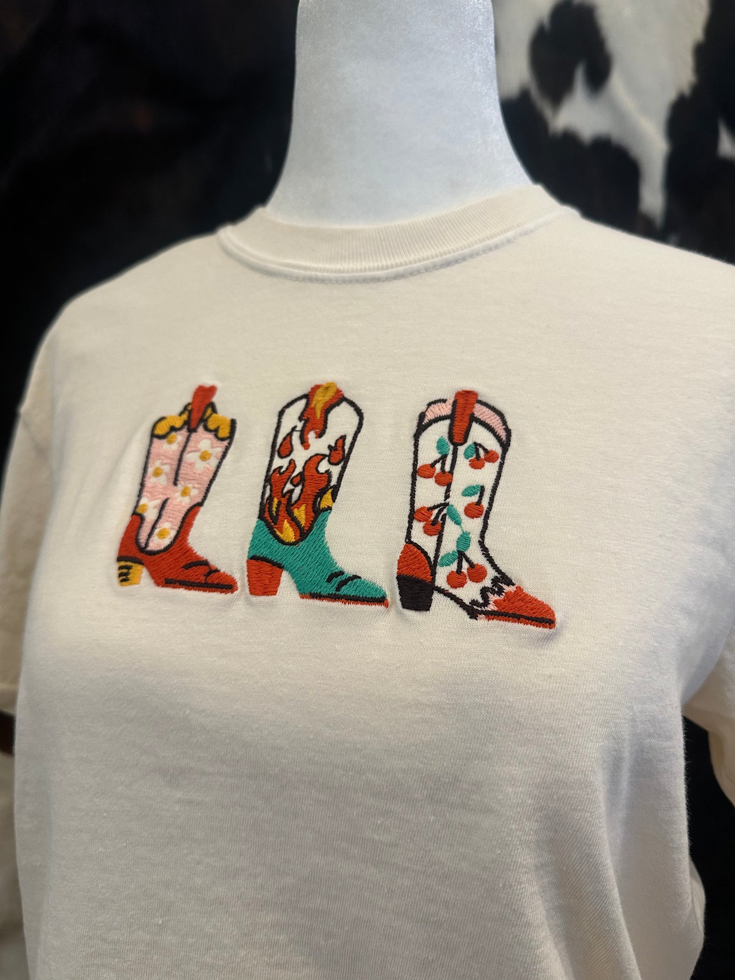 Embroidered Boot Top