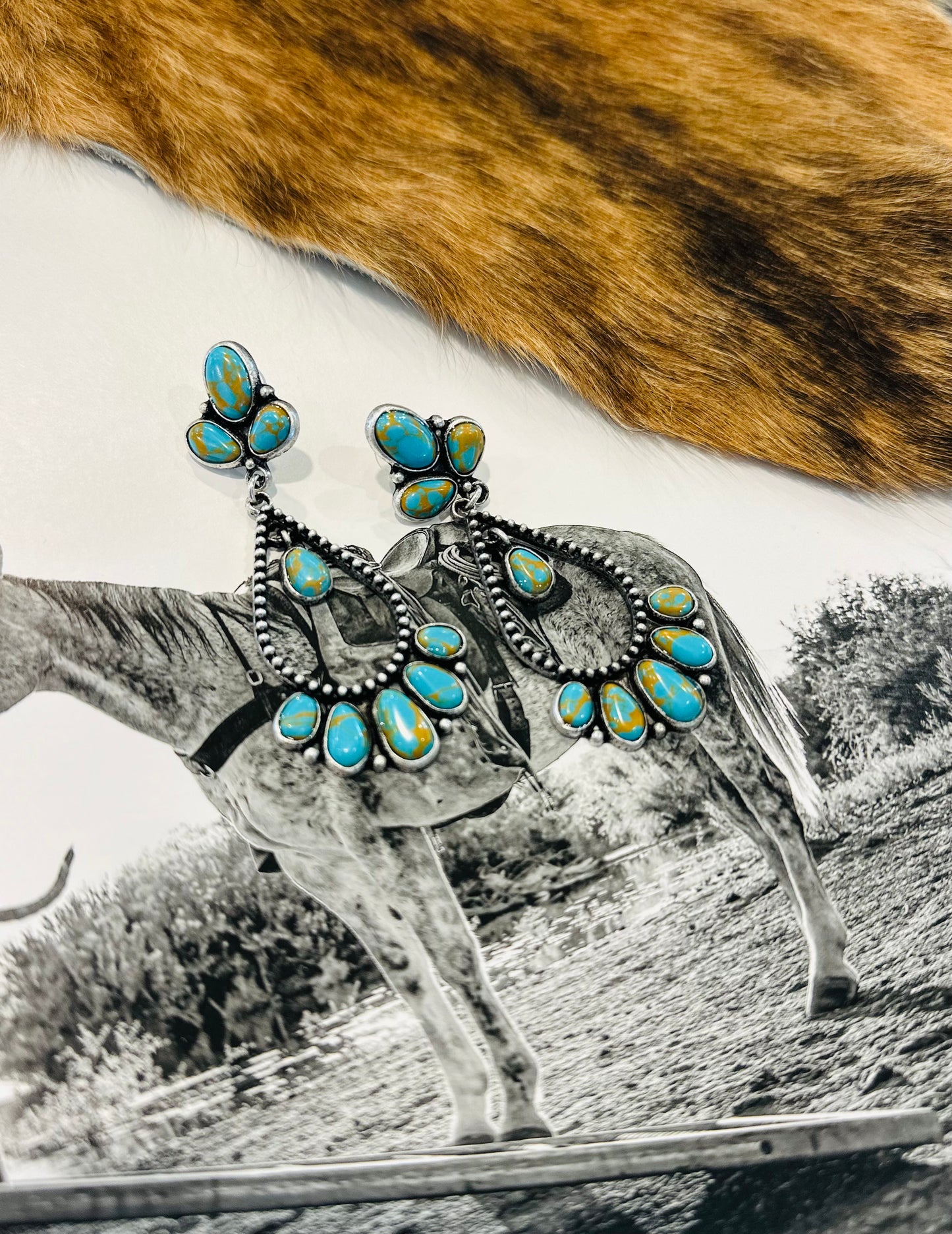 Turquoise Tear Drop Earrings