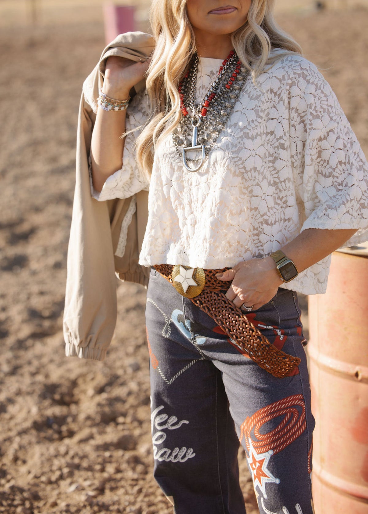 Sheer Floral Lace Cropped Top