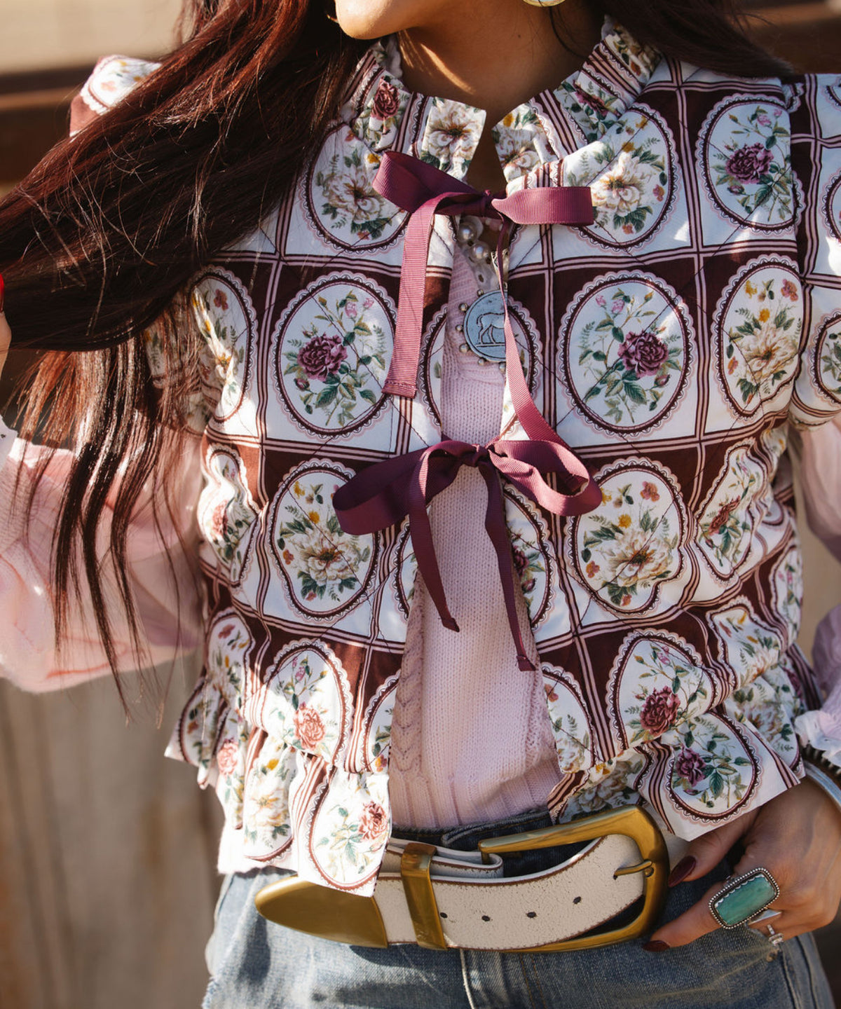The Viva Floral Vest
