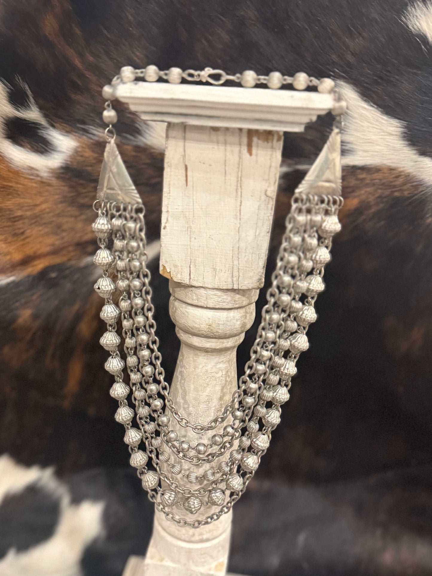 Silver Multi Strand Necklace