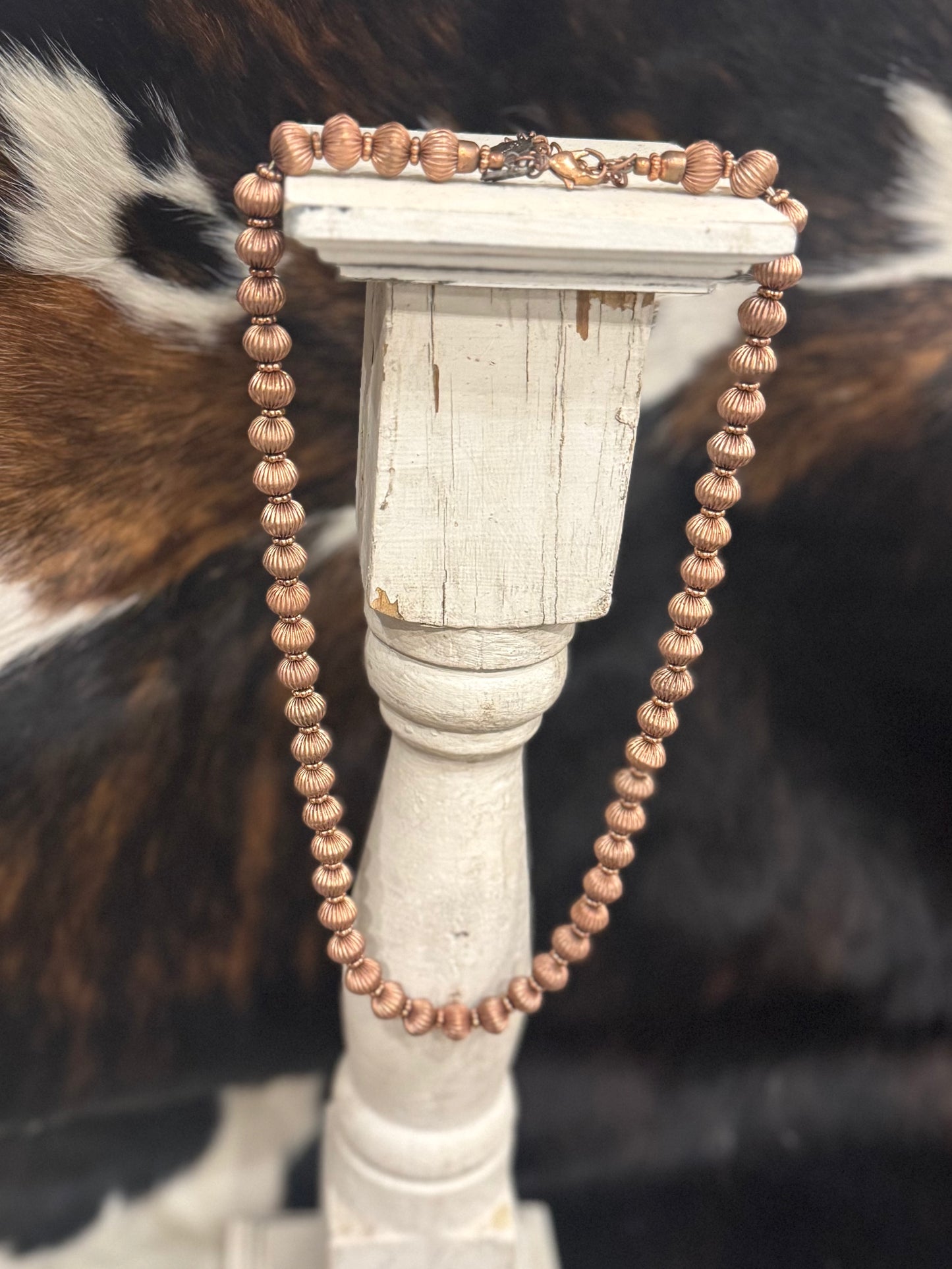 Copper Bead Layering Necklace