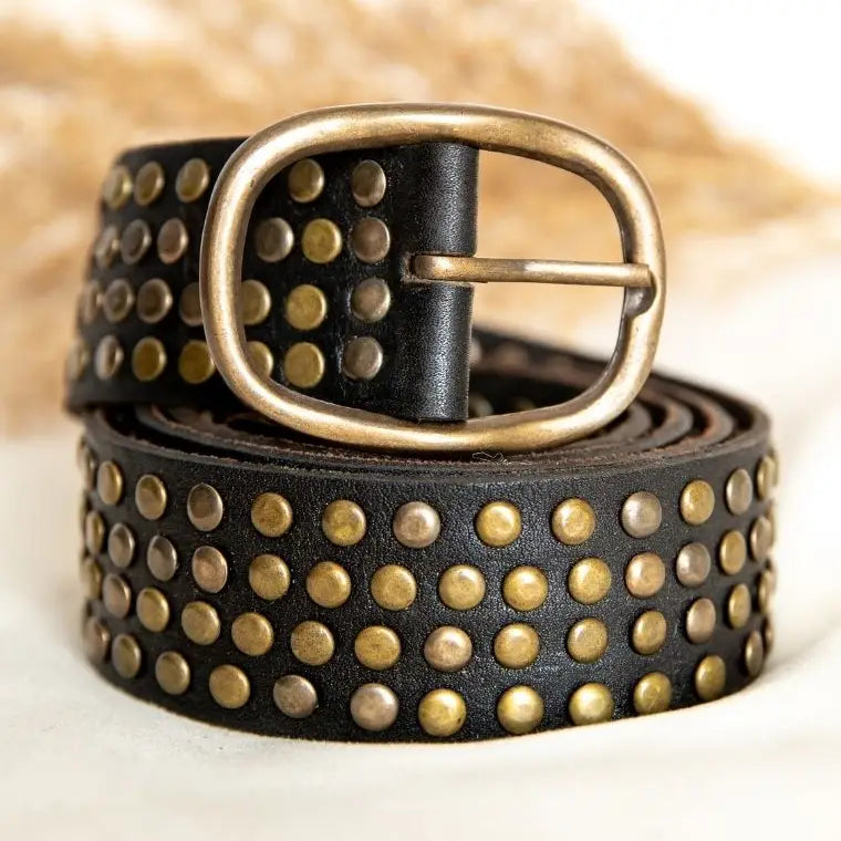 Saddle Stone Stud Belt
