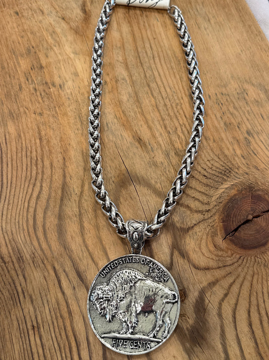 Chief/Buffalo Chunky Necklace