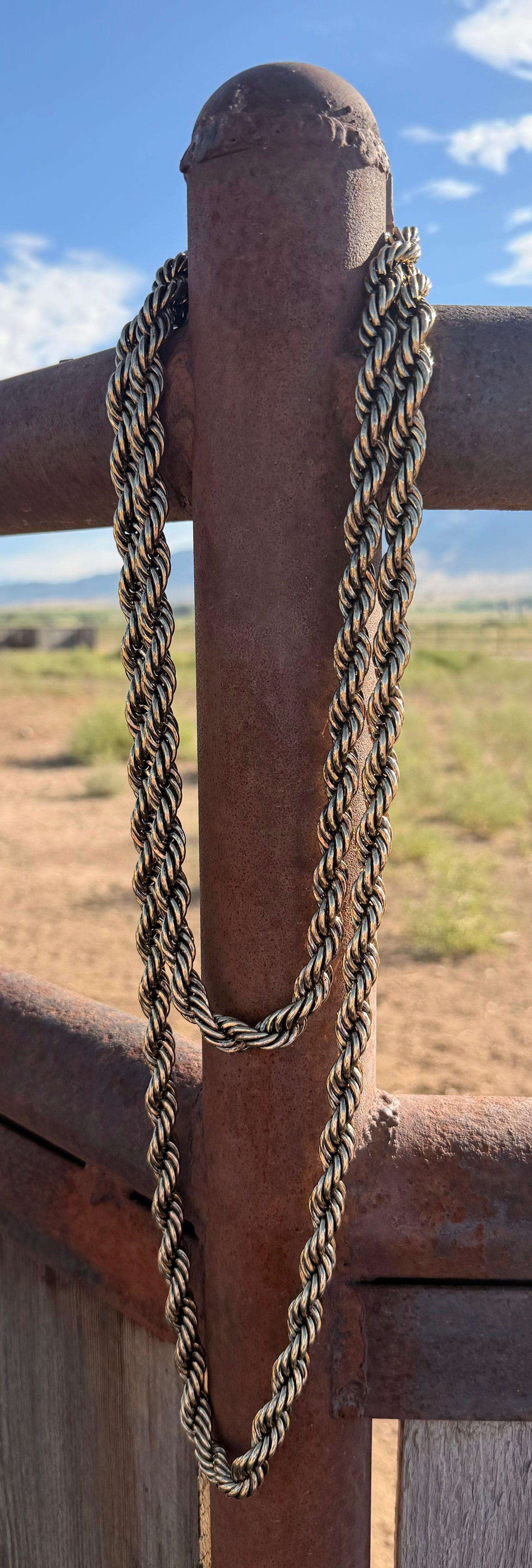 Gold Brass Rope Layering Chain