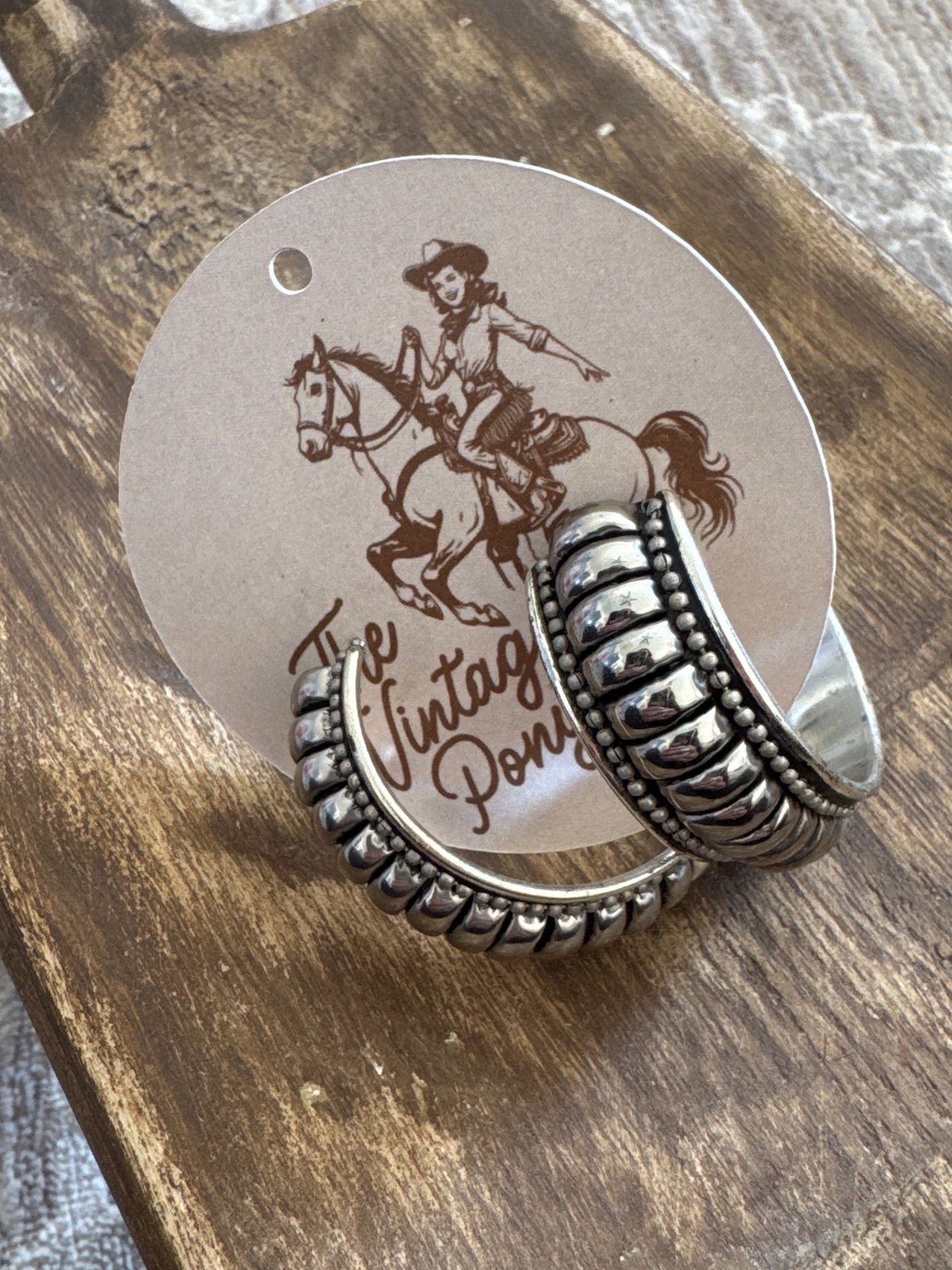 Silver Thick Earring