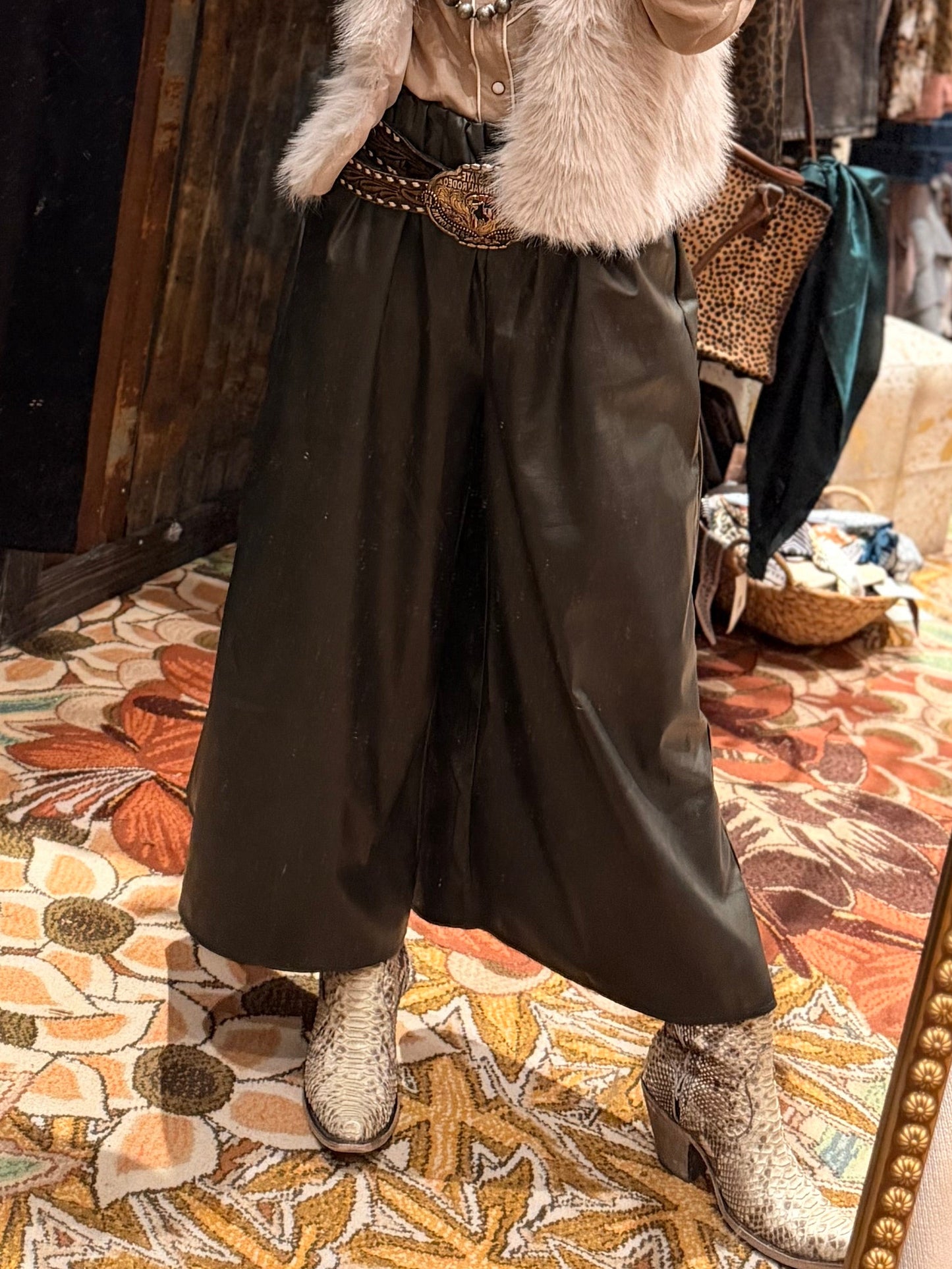Olive Culotte Pants