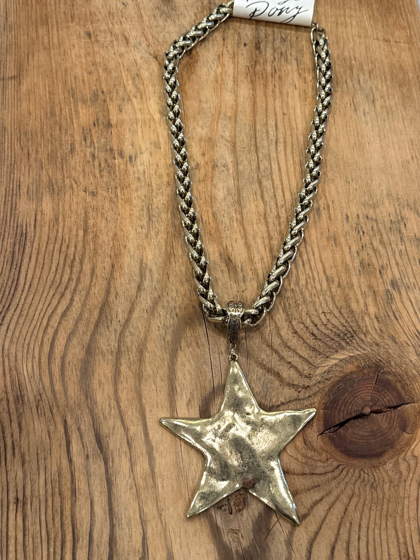 Gold Star Necklace