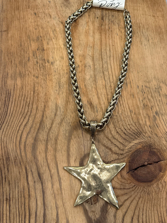 Gold Star Necklace