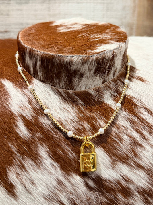 Gold + Pearl Designer Necklace