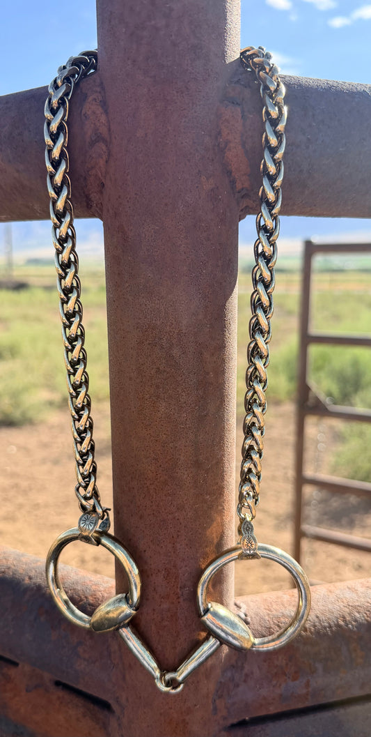 Large Horizontal Bit Necklace