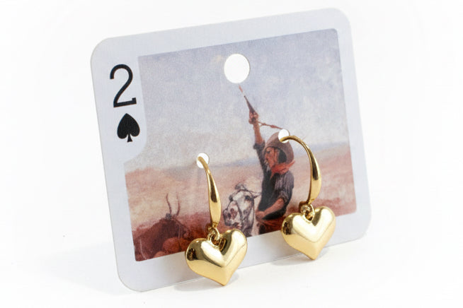 Gold Small Heart Earring