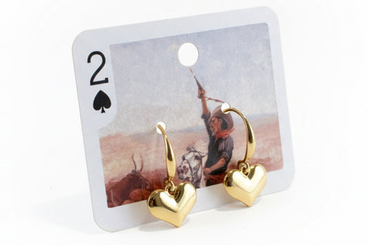 Gold Small Heart Earring