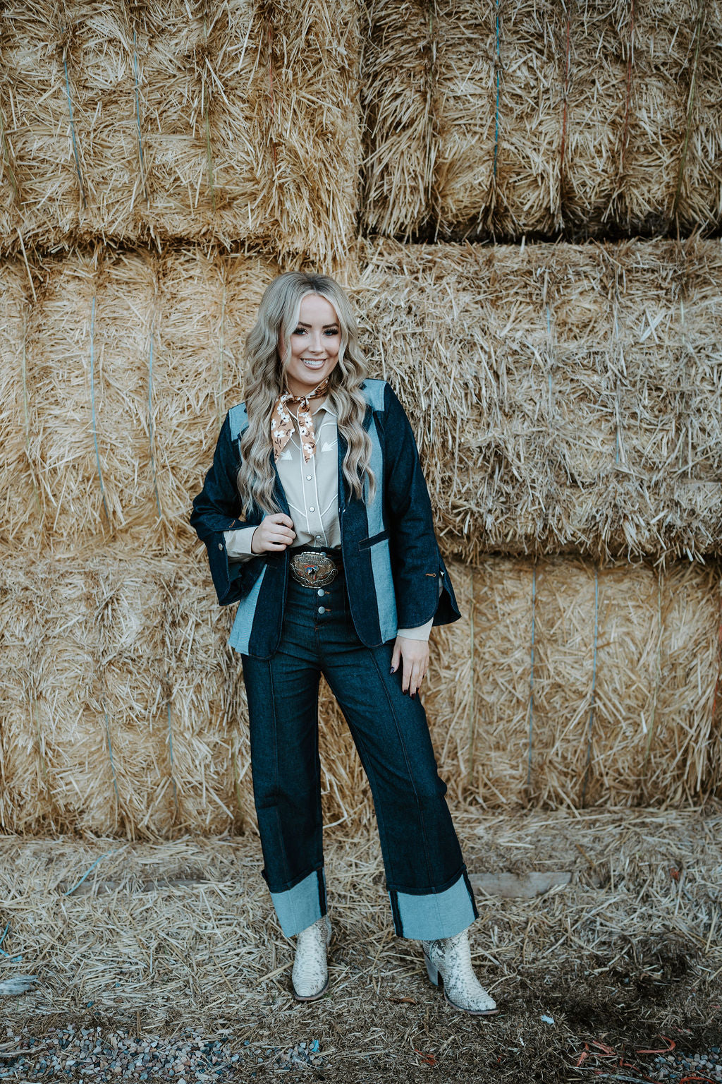 Dark Denim Cuff Jean