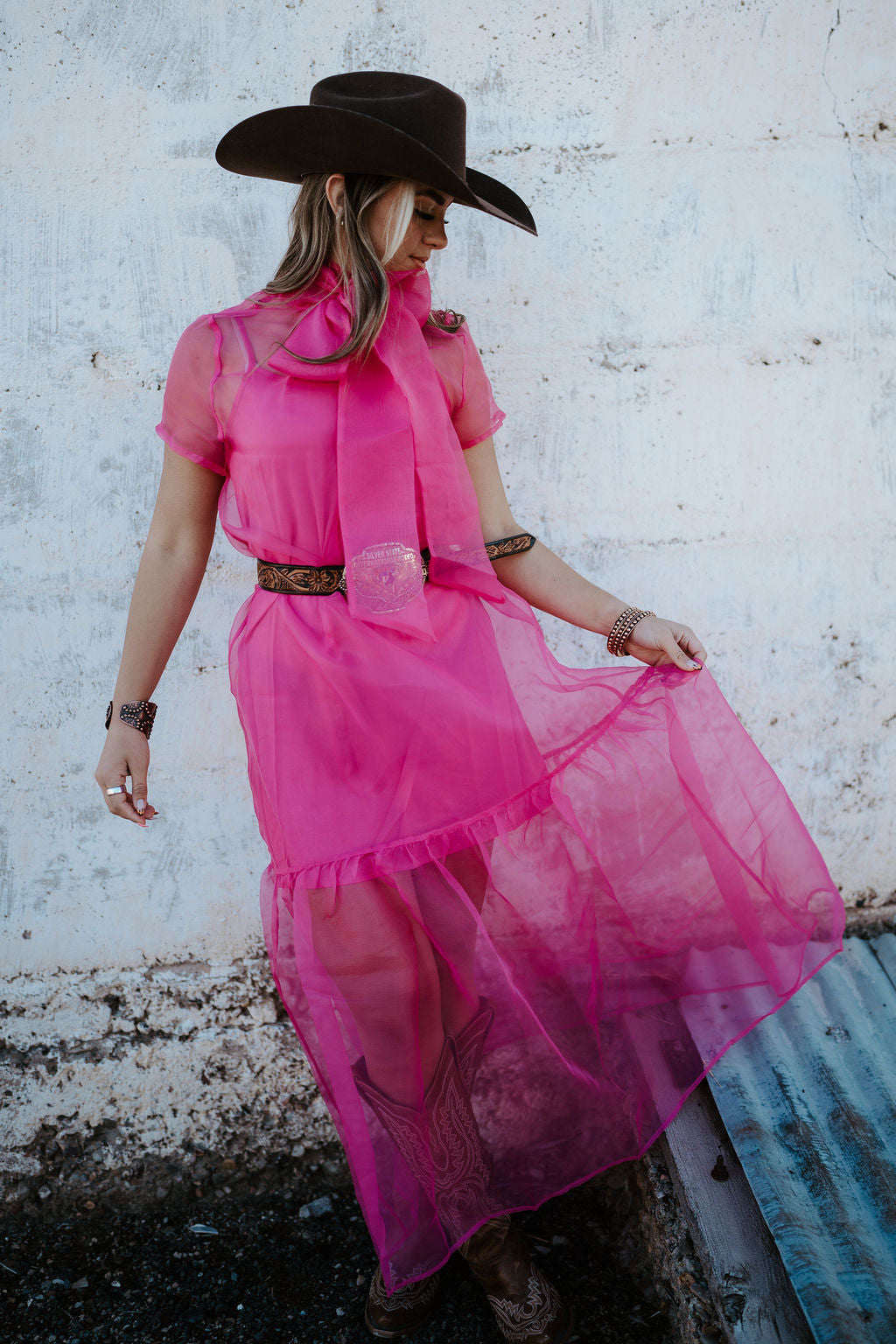 Pink Organza Dress