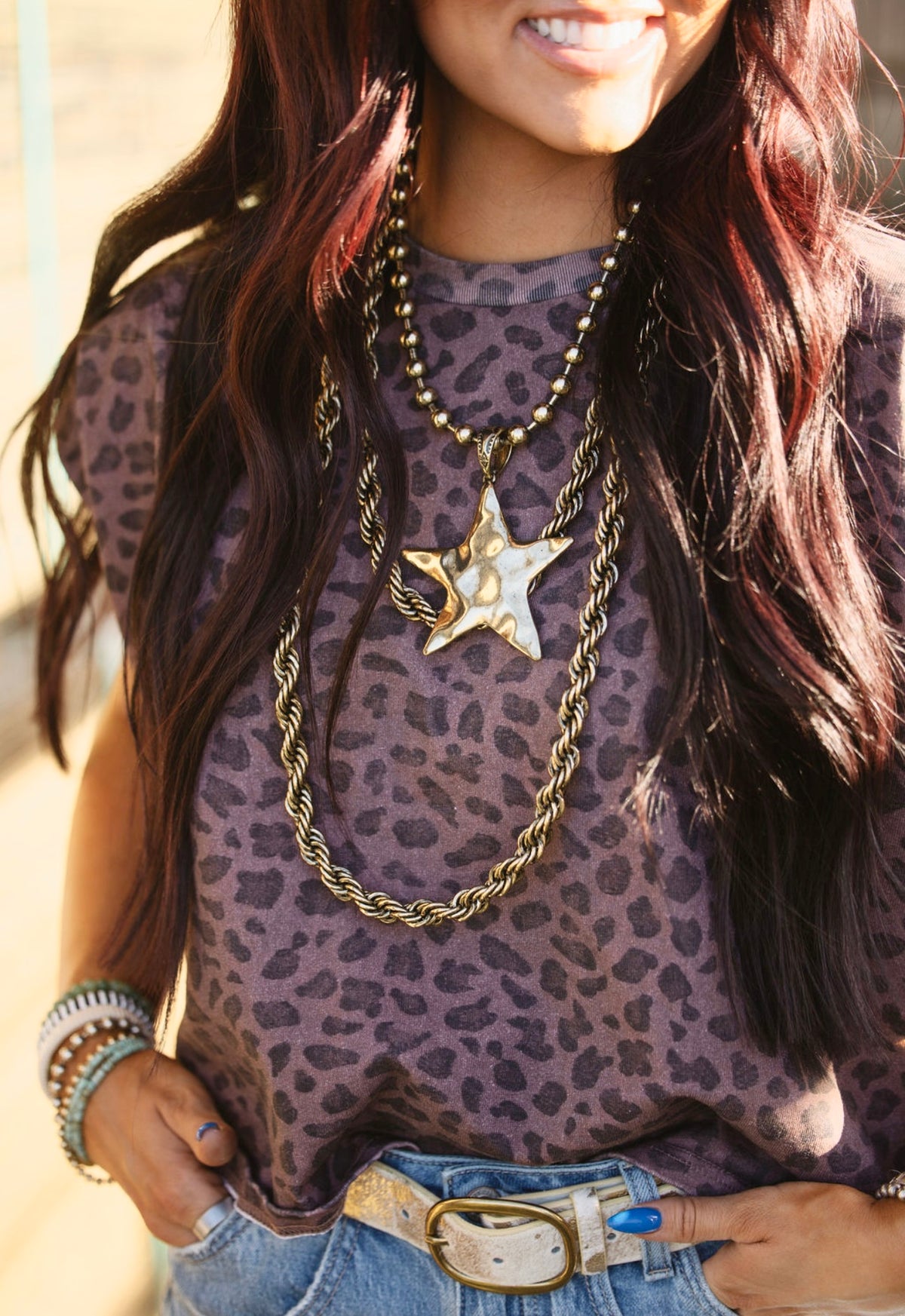 Leopard Print Muscle Tee