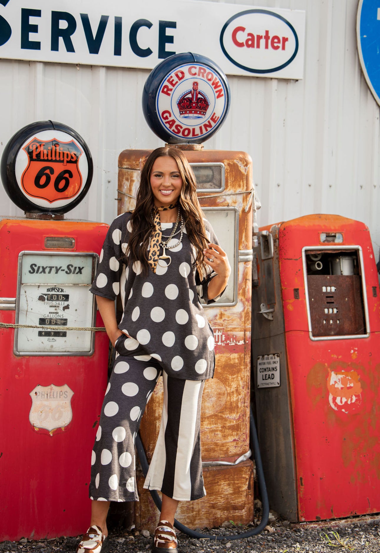 Black + White Polka Dot Set