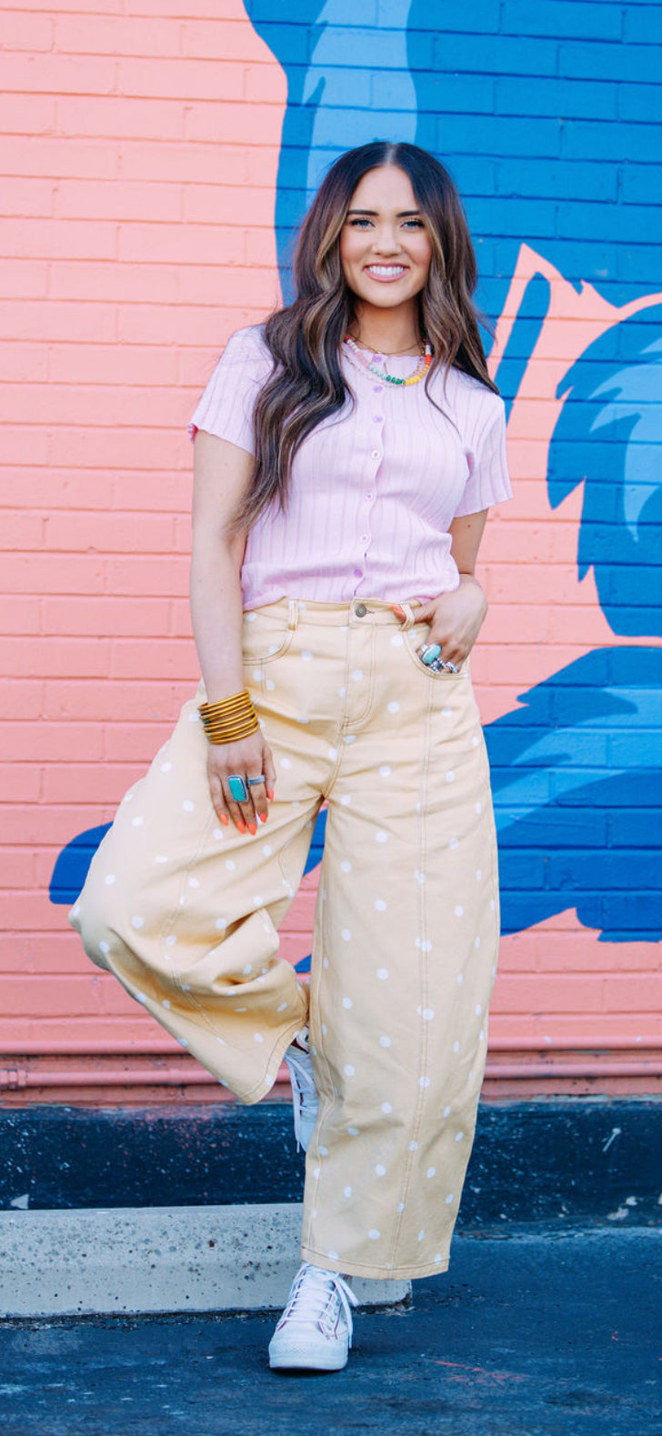 Soft Pink Button Down Cardigan