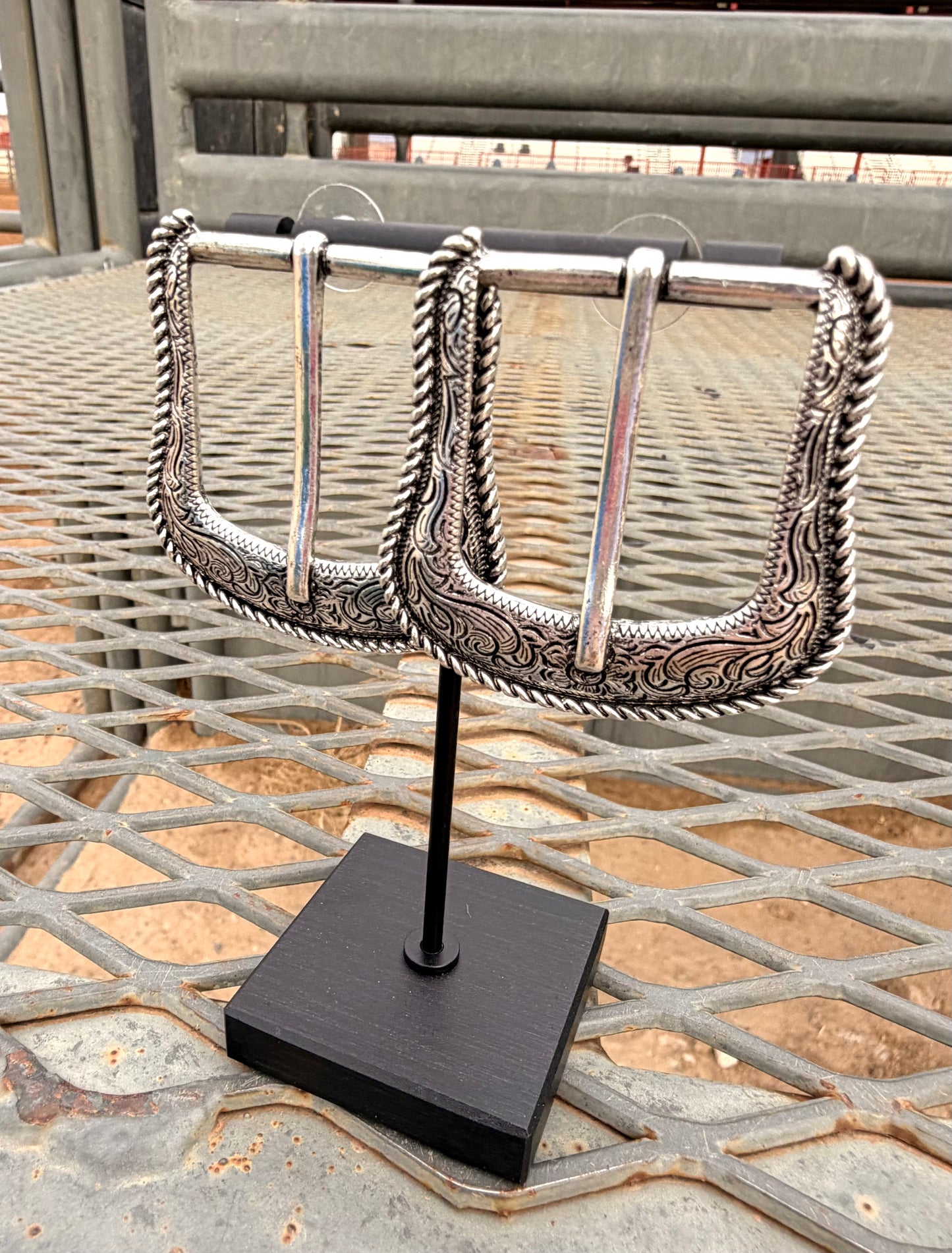 Large Buckle Earrings