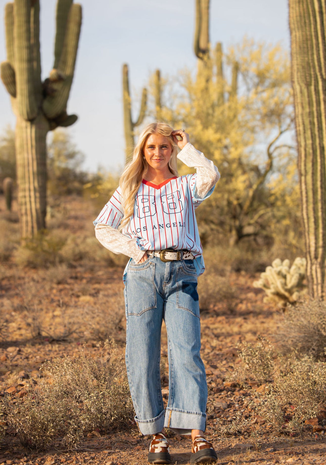 Jersey + Lace Long Sleeved