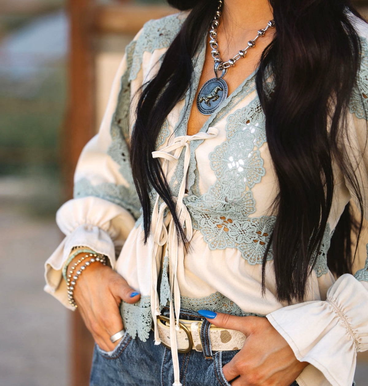 The Canyon Bloom Lace Top