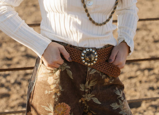 Sage & Silk Stone Belt