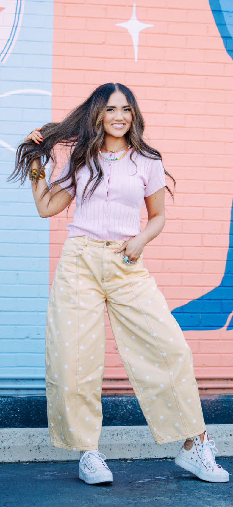 Soft Pink Button Down Cardigan