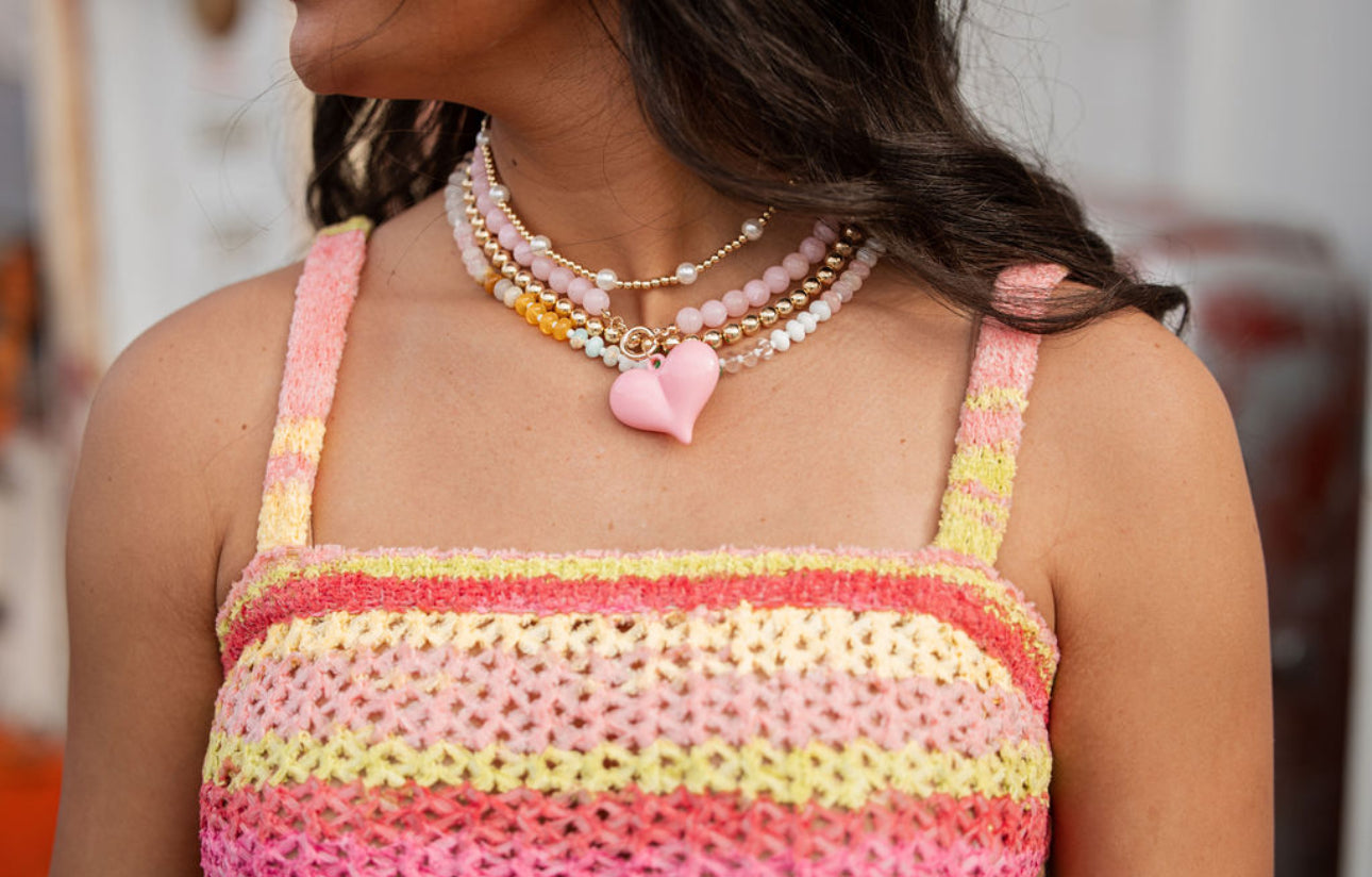 Pearl + Gold Bubble Necklace