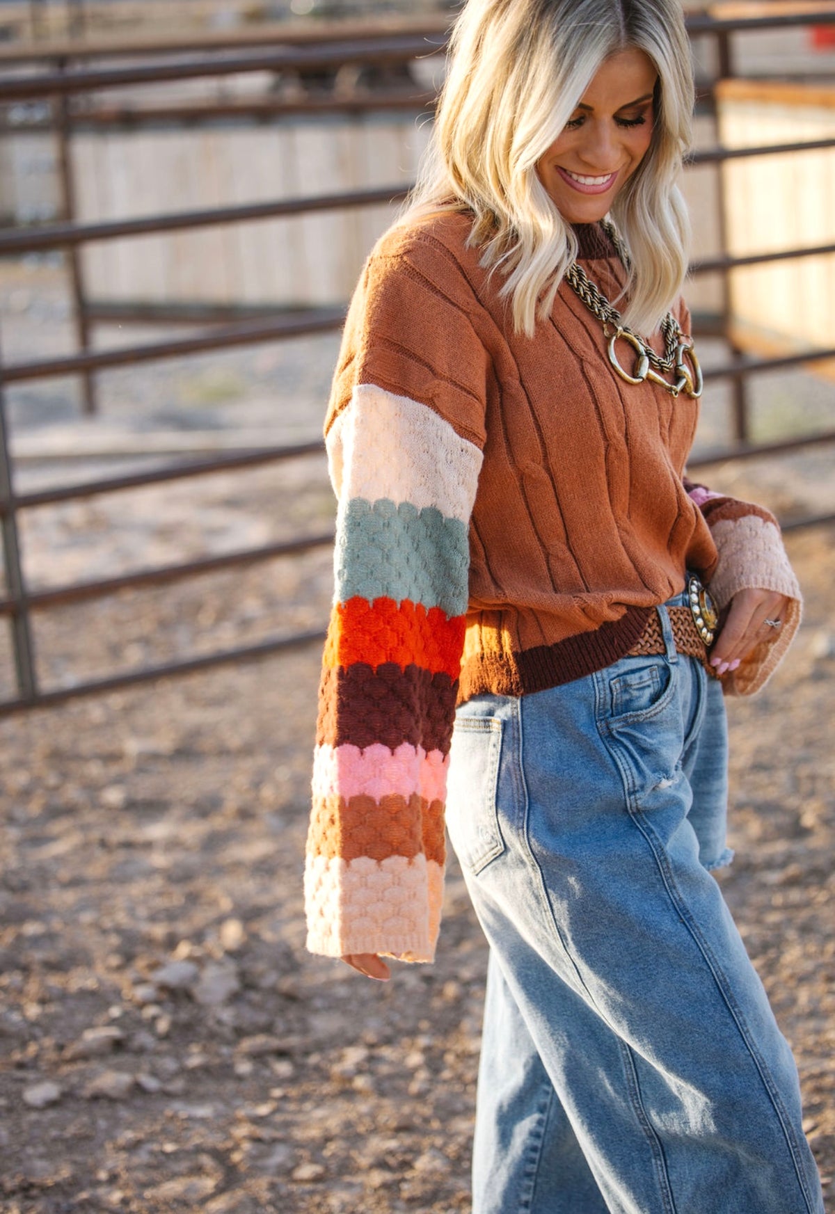 The Laredo Distressed Barrel Jean