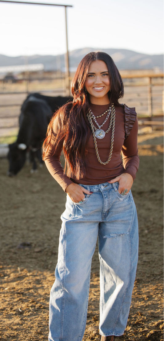 The Rodeo Ruffle Top