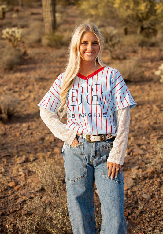 Jersey + Lace Long Sleeved