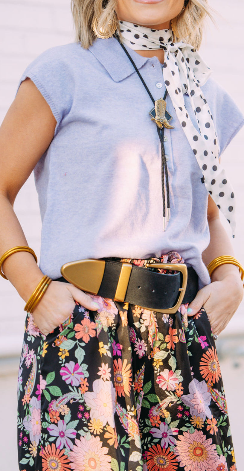 Black Suede Belt