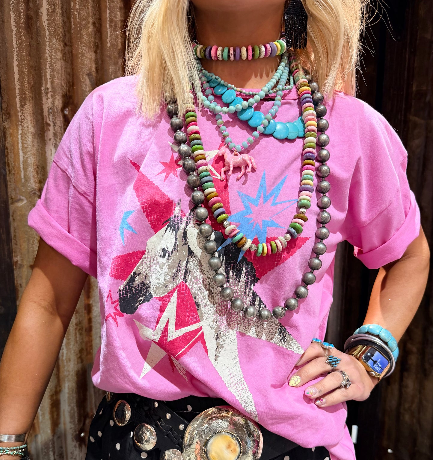 Bubblegum Star Horse Tee