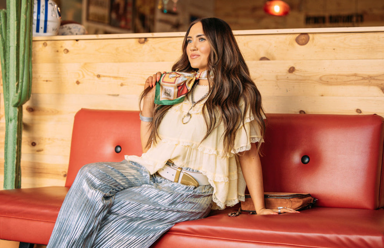 Butter Yellow Lace Blouse