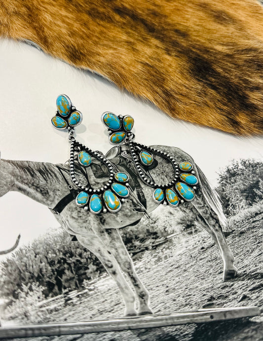 Turquoise Tear Drop Earrings