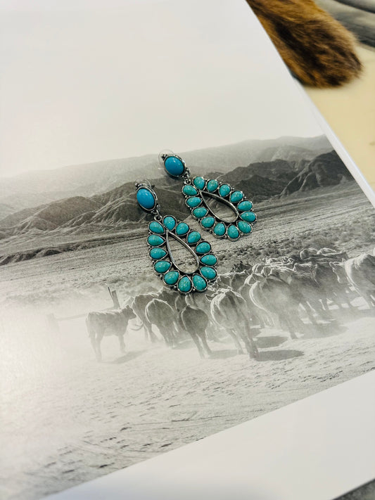 Turquoise Teardrop Earring