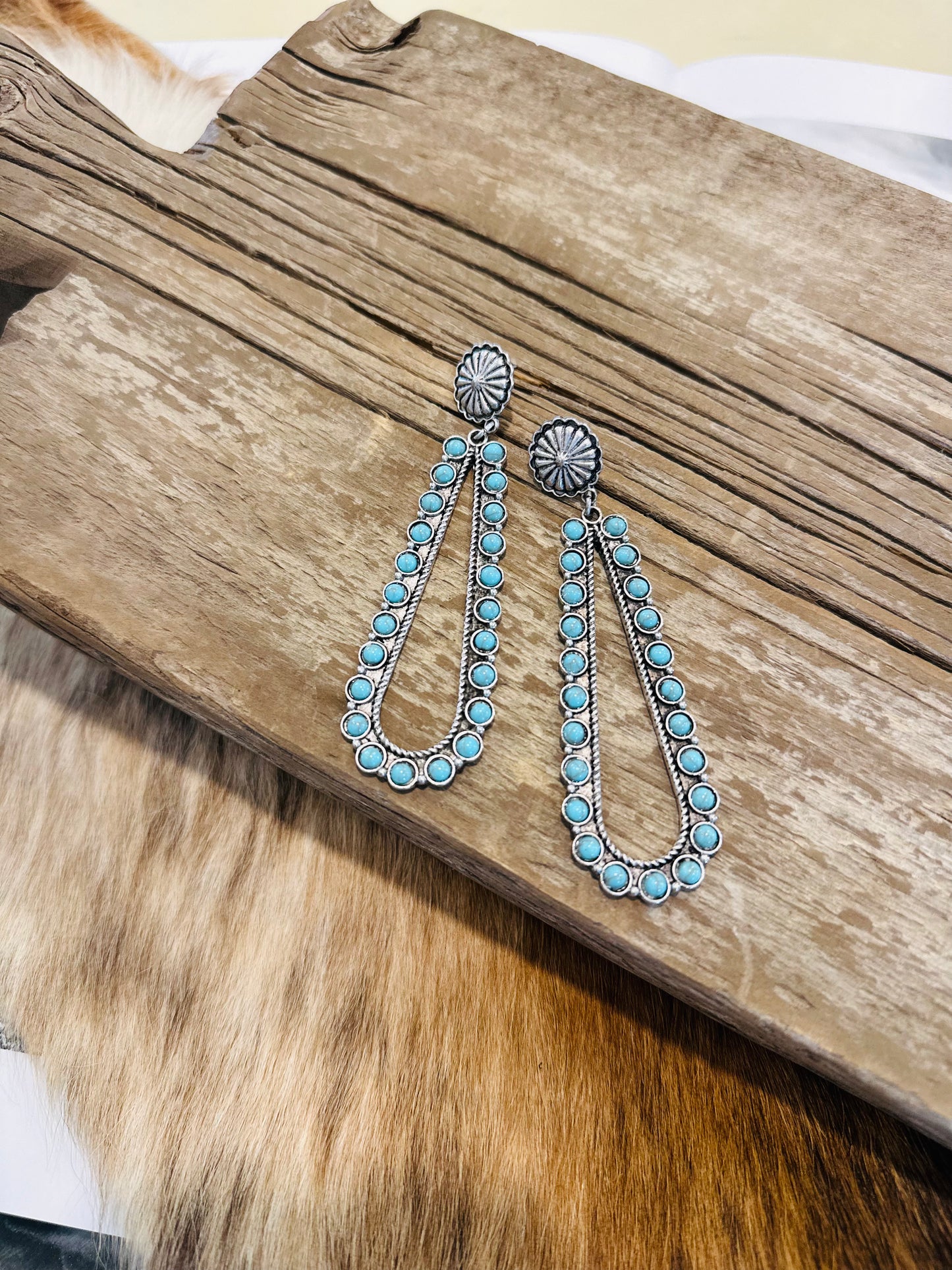 Turquoise Teardrop Earrings