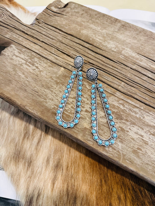 Turquoise Teardrop Earrings