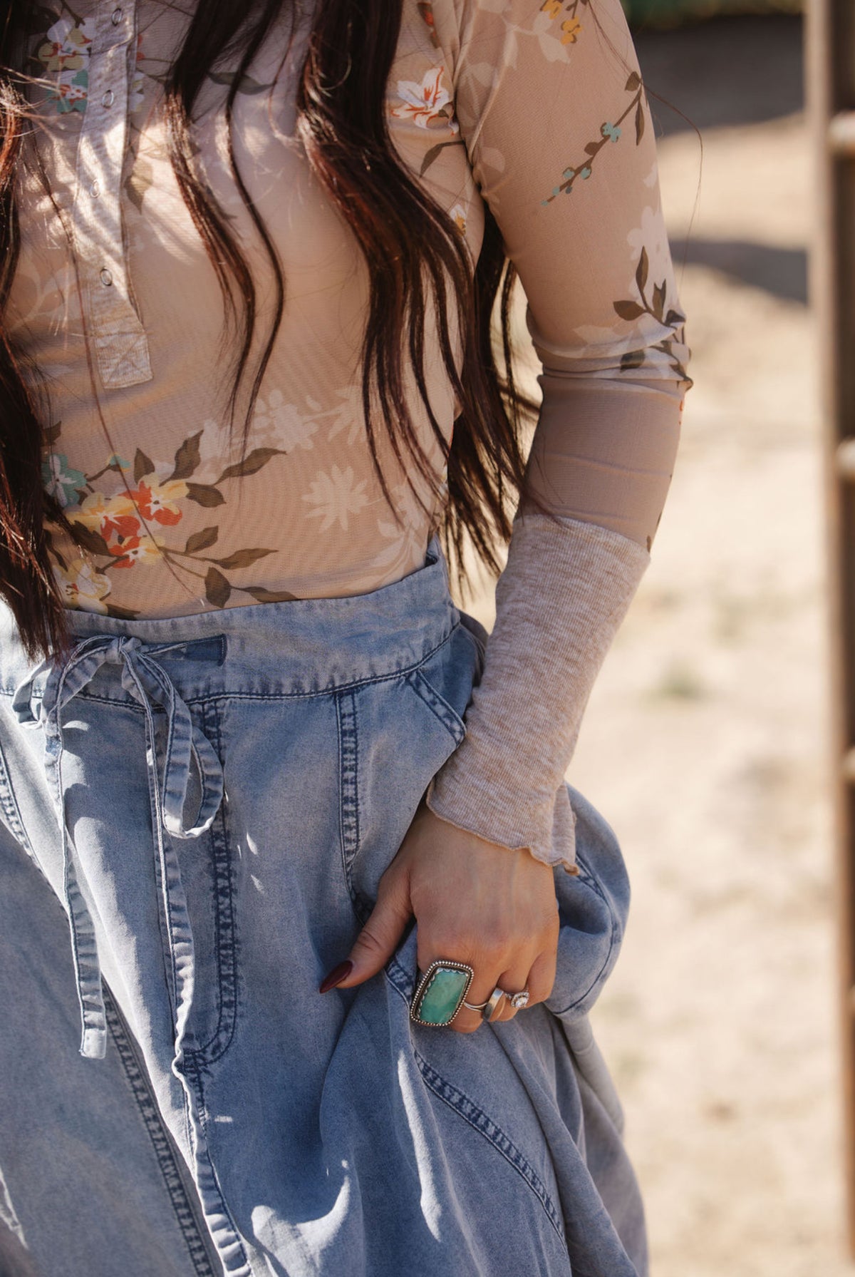 The Sundown Denim Skirt