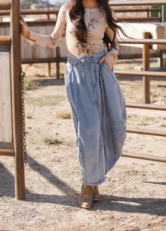 The Sundown Denim Skirt